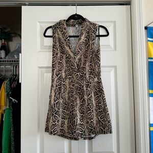 Snake print Romper